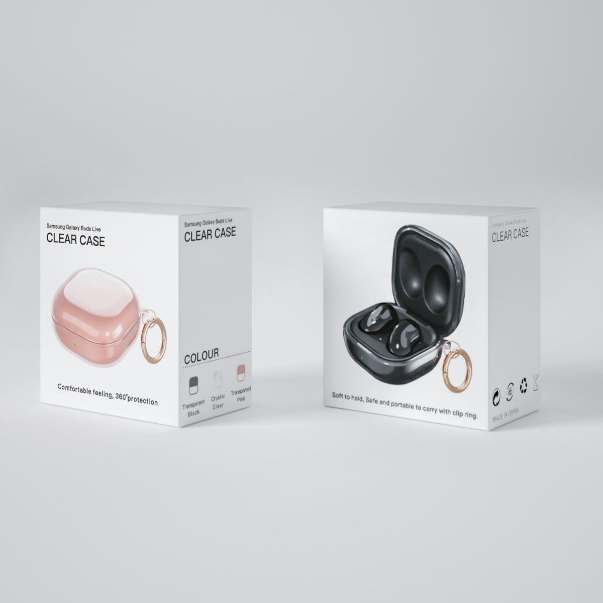 Compatible with Apple, Galaxy buds live case