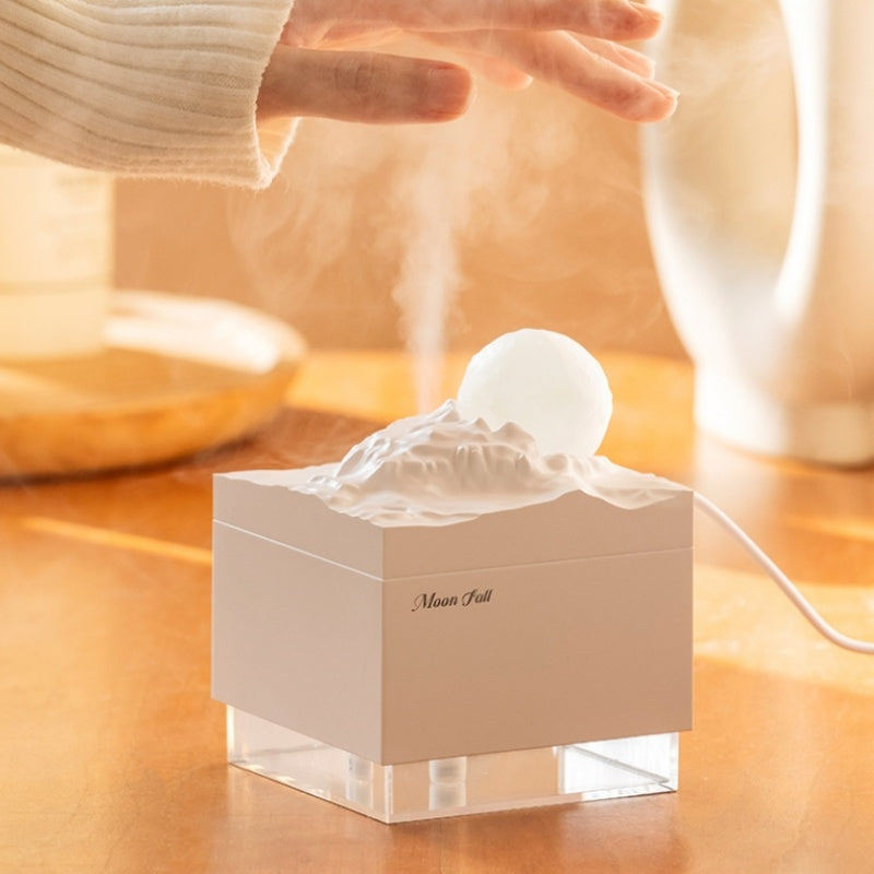 Moon Night Light Mini Desktop Humidifier Home